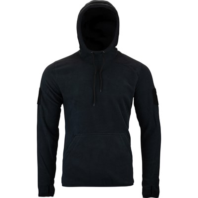 Kangaroo sweatshirt with a hood FLEECE BLACK