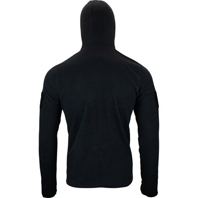 Kangaroo sweatshirt with a hood FLEECE BLACK