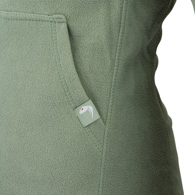 Kangaroo sweatshirt with a hood FLEECE GREEN