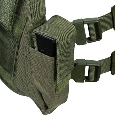 Tactical thigh holster pistol OLIVE