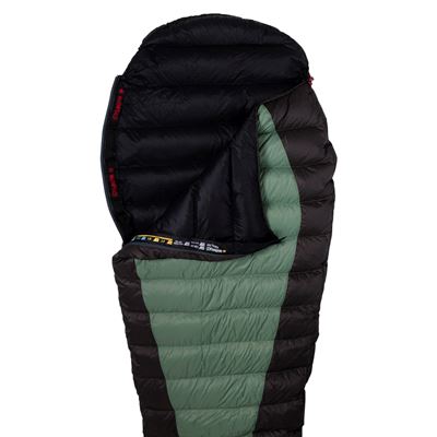 Sleeping bag plume VIKING 300 green/black 180/R