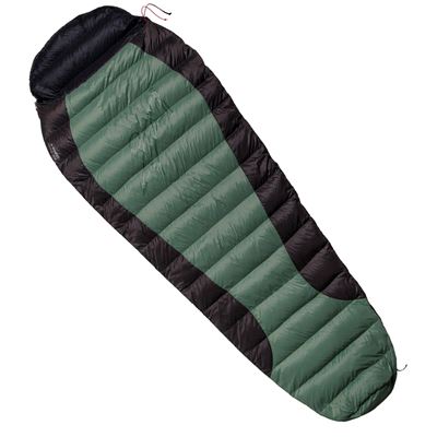 Sleeping bag plume VIKING 300 green/black 180/L