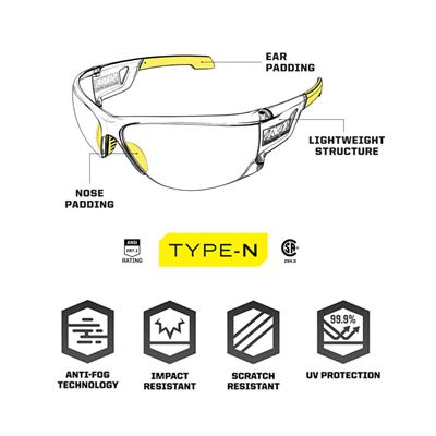 Glasses TYPE-N Tactical CLEAR