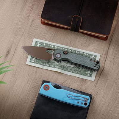 Folding Knife PORCUPINE Fine Edge OLIVE