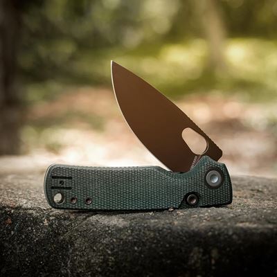 Folding Knife PORCUPINE Fine Edge OLIVE