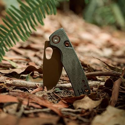 Folding Knife PORCUPINE Fine Edge OLIVE