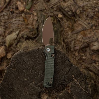 Folding Knife PORCUPINE Fine Edge OLIVE
