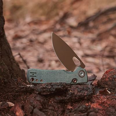 Folding Knife PORCUPINE Fine Edge OLIVE