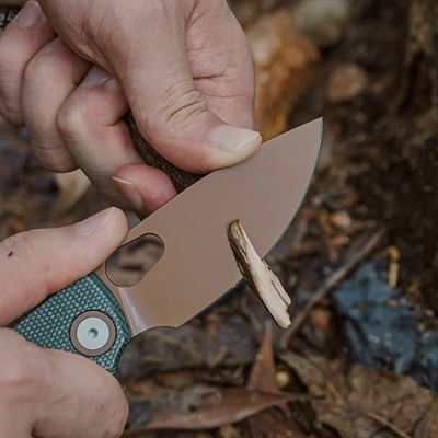 Folding Knife PORCUPINE Fine Edge OLIVE