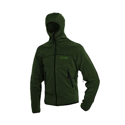 SNEAKER Polartec® alpine green hooded jacket