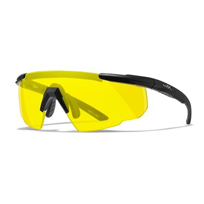 Tactical sunglasses SABER ADVANCED BLACK frame YELLOW lenses