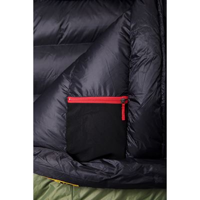 Sleeping bag plume VIKING 600 blue/black 195/L