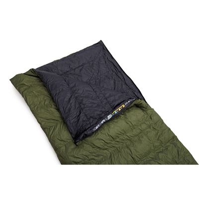 Feather blanket sleeping bag QUILT 300 calla green/black