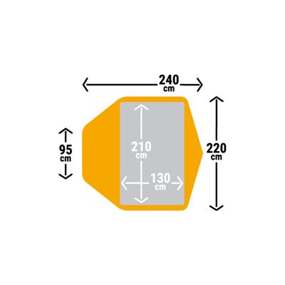 Tent SHARK YELLOW WARMPEACE W-4535 12