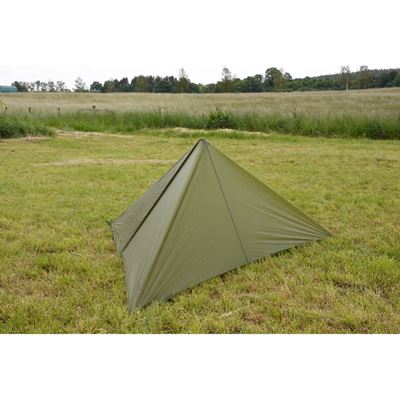 Lightweight nylon tarpaulin 3x3m SHELTER GREEN
