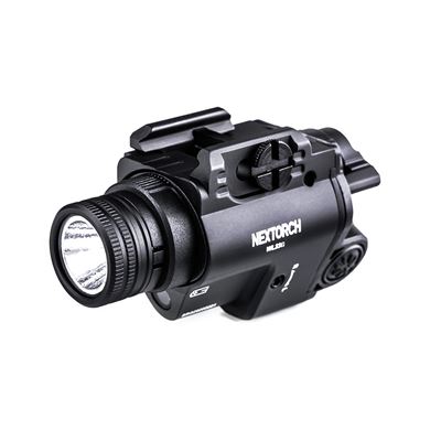 Tactical flashlight NEXTORCH WL14 for pistol with red laser BLACK NEXTORCH WL23 1