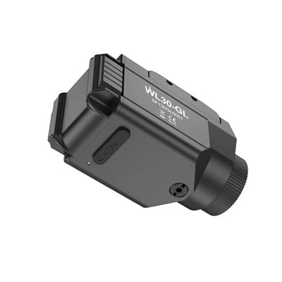 WL30 Rechargeable Pistol Light with laser, 650 Lumens