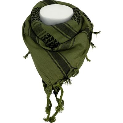 Scarf SHEMAG an olive-BLACK Web-tex WSHEMGB 2