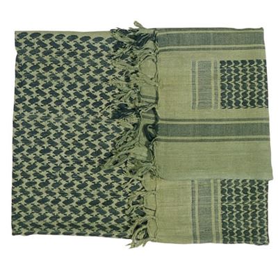 Scarf SHEMAG an olive-BLACK