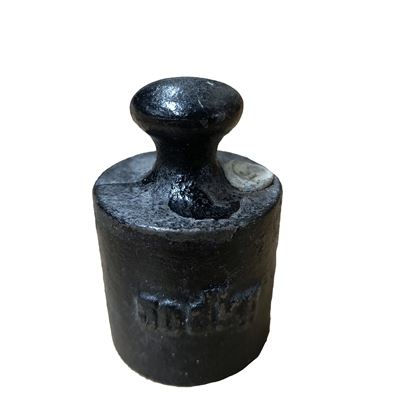 Black cast iron weight 50dkg