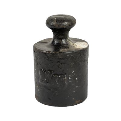 Black cast iron weight 2kg