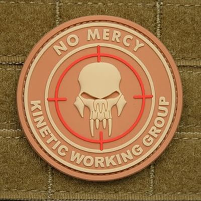 Patch NO MERCY - KINETIC GROUP plastic DESERT
