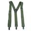 Y trouser suspenders with clips OLIVE