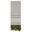 Scarf SHEMAG 105 x 105 cm OLIVE/WHITE