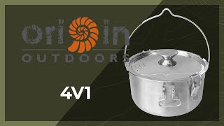 Youtube - ORIGIN OUTDOORS 4in1 Stainless Steel Multipot - Military Range