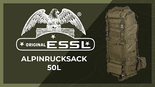 Youtube - Austrian backpack ESSL ALPINRUCKSACK 50 l - Military Range