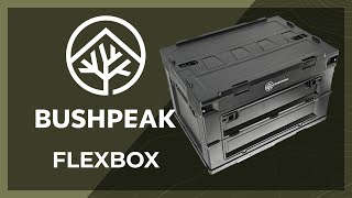 Youtube - Folding storage box BUSHPEAK FLEXBOX 50L - Military Range